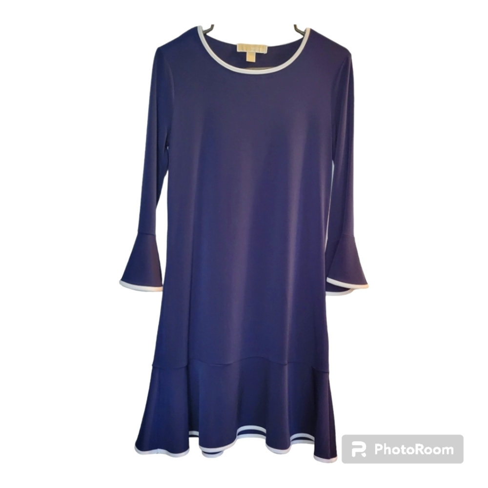 Michael Kors Women's Blue Long-Sleeve Casual Dress | Size S